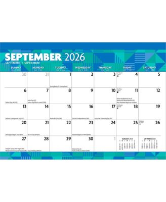 Large Print | 2026 17 x 12 Inch Monthly Desk Pad Calendar