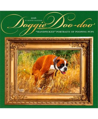 Doggie Doo Doo | 2026 12 x 24 Inch (Hanging) Monthly Square Wall Calendar | Plastic-Free