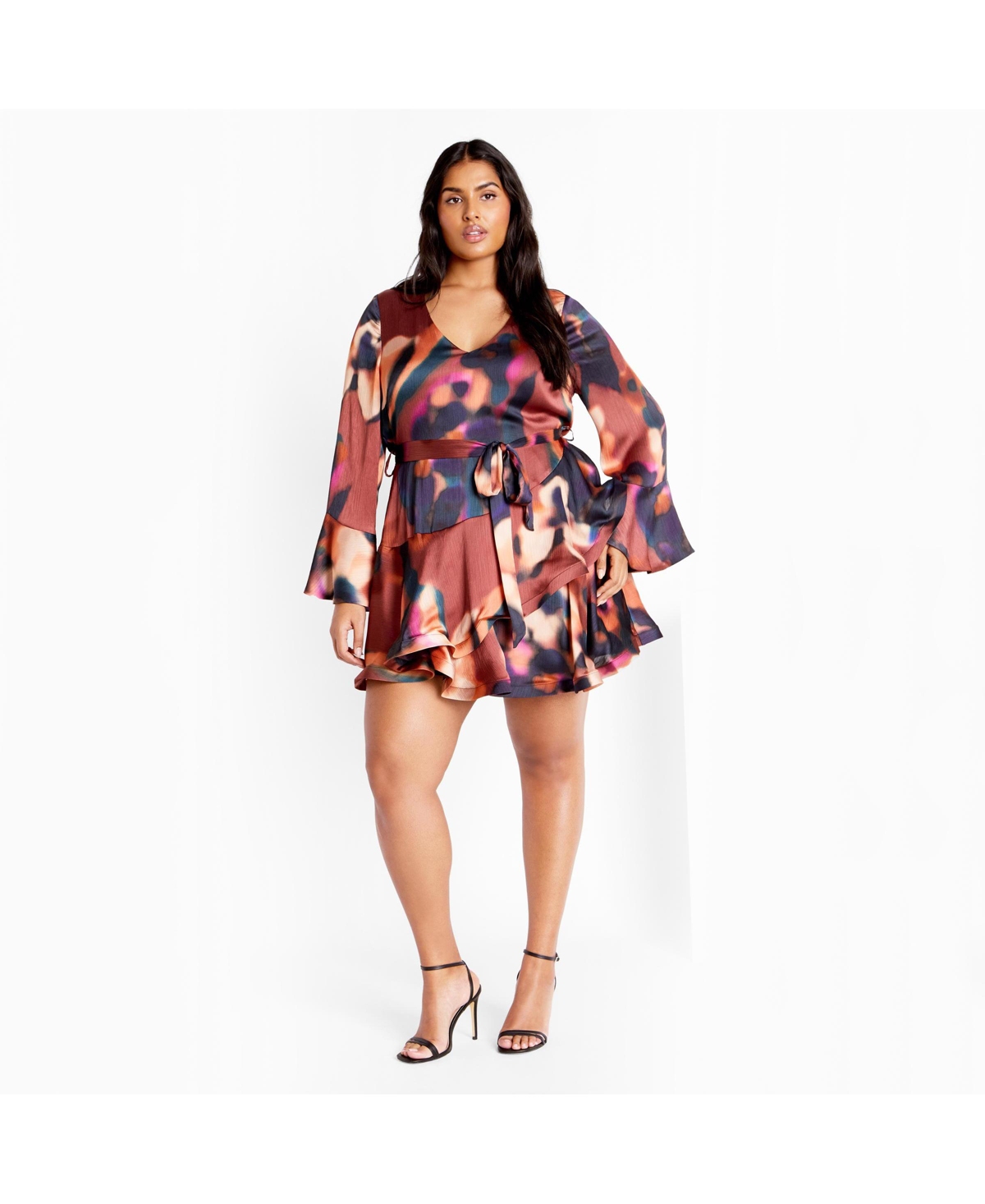 City Chic Women's Cherrie Print Dress