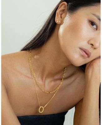 18K Gold Plated Sterling Silver Luxe Necklace Layers Set Holiday Gift Idea