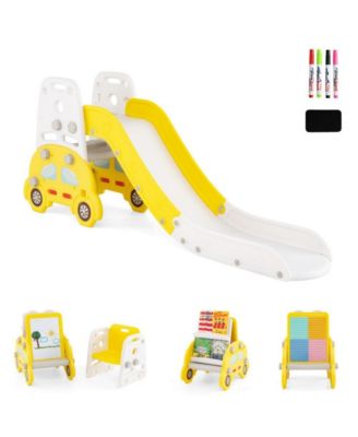 5 in 1 Convertible Toddler Slide and Art Easel Set
