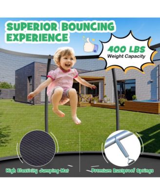  8 Foot ASTM Certified Recreational Trampoline with Ladder