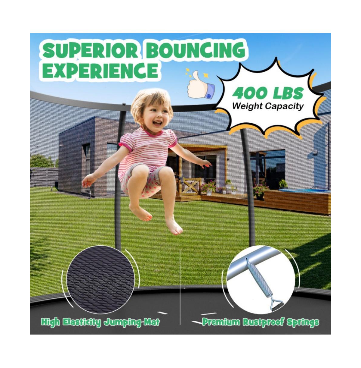 Hongge 8 Foot Astm Certified Recreational Trampoline with Ladder