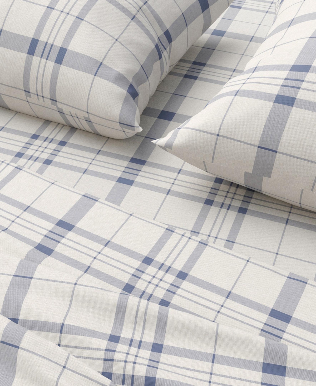 Linery & Co Ultra-Soft Turkish Cotton Plaid Flannel Sheet Set