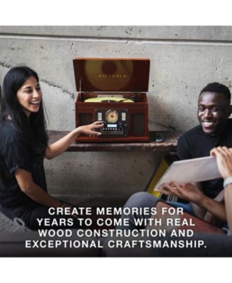 Navigator 8-in-1 Wood Record Player