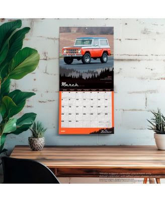Ford Bronco OFFICIAL | 2026 12 x 24 Inch (Hanging) Monthly Square Wall Calendar | Plastic-Free