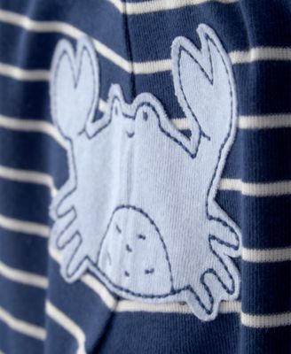 Baby Boys' Sea Animal Print Bodysuits and Pants, 3-Piece Set