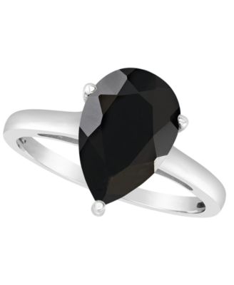 Black Onyx (12x8mm) Ring in 14k Yellow Gold (also in 14k White Gold)