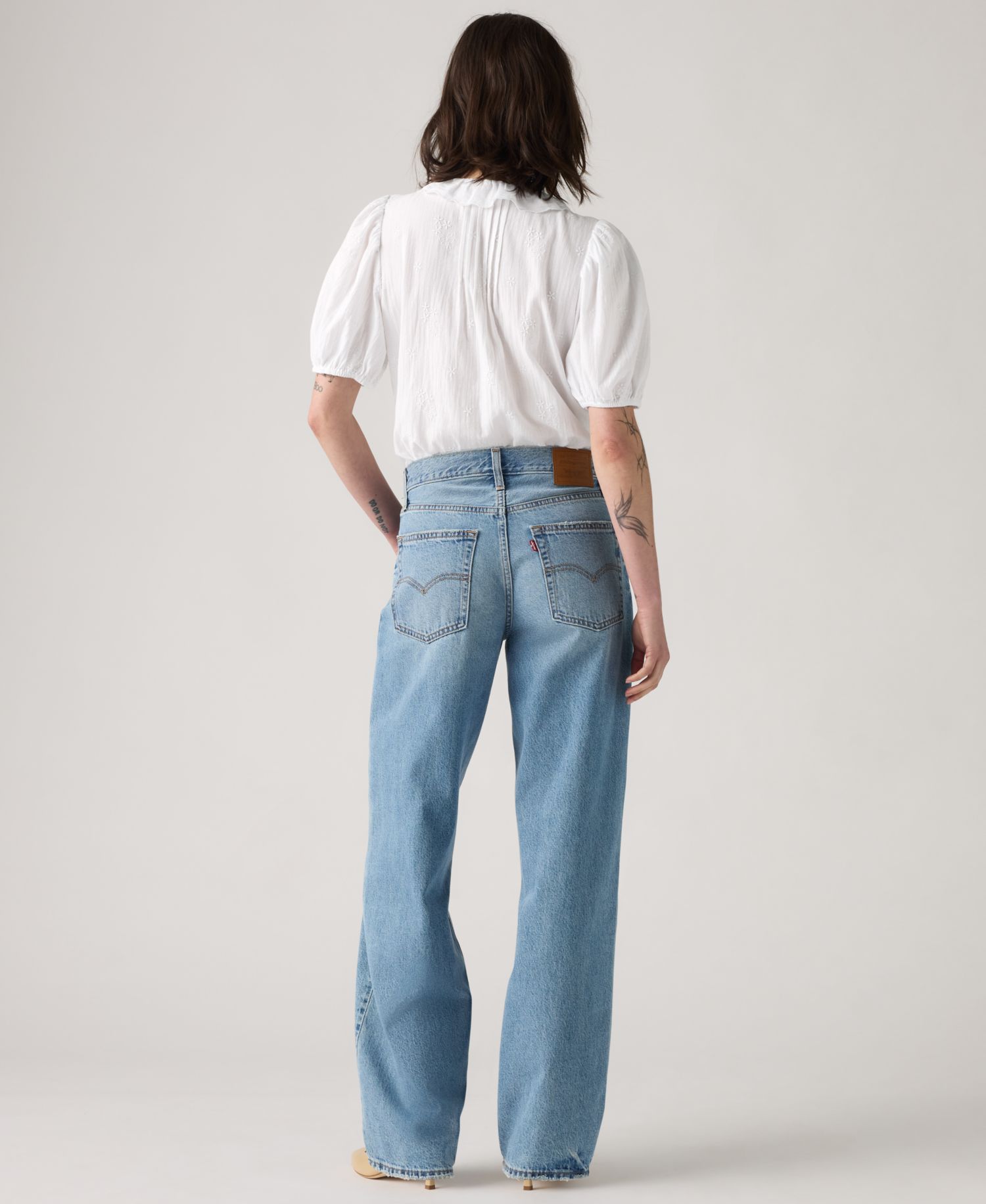 Premium Women's Mid-Rise Baggy Dad Jeans