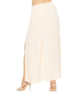 Women's Sansa Maxi Skirt With Front Side Slit Detail