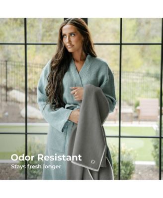 Two Toned Bath Sheet | 40"x72" | Turkish Cotton and Viscose Material Blend | Extra Smooth, Odor Resistant and Highly Absorbent