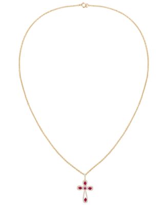 Lab Grown Sapphire (1-1/2 ct. t.w.) Pendant Necklace in Sterling Silver (also available in Ruby and Emerald)