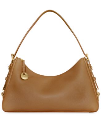 Mia Large Pebble Leather Shoulder Bag