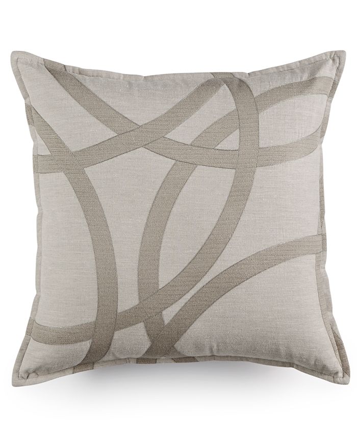 Hotel Collection CLOSEOUT! Eclipse Embroidered 18" Square Decorative