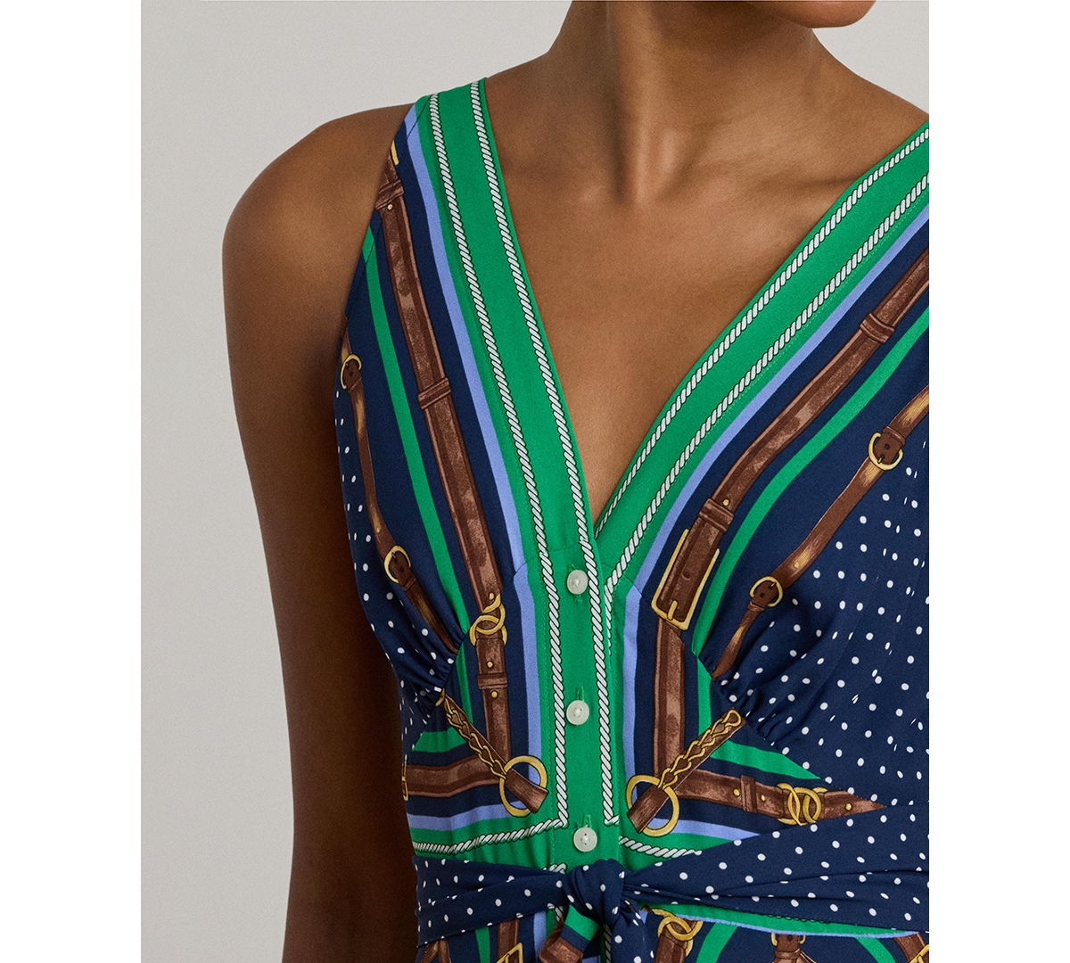 Lauren Ralph Women's Polka-Dot Print Dress