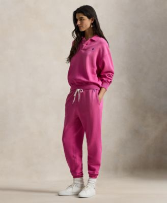 Women's Polo-Collar Fleece Pullover