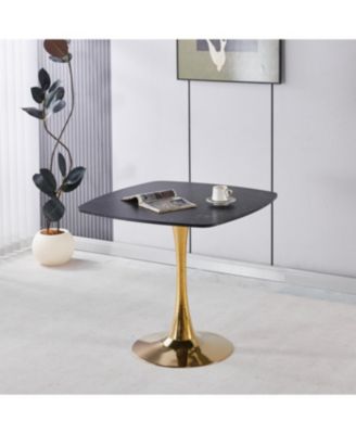 31.5 Inch Square Dining Table, Mid-Century Modern Kitchen Table