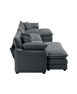 Oversized Modular Corduroy Sofa Set