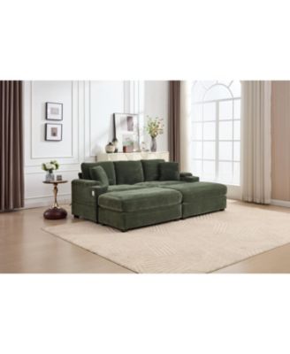 Streamdale Modular Sectional Sofa Bed Set - Green