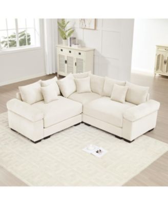 Oversized Cloud Modular Sectional Couch, Convertible, Deep Seat