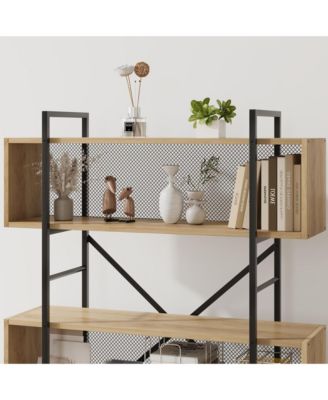 71.3" 6-Tier Bookshelf, Tall Industrial Bookcase with Open Display & Storage Organizer for Home Office