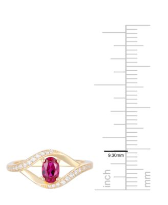 Lab Grown Multi Gemstone Ring in Sterling Silver (also in 14k Gold Over Sterling Silver)