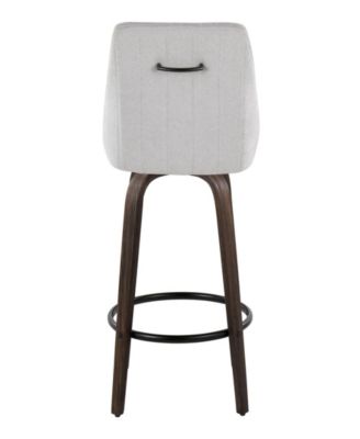 Fabric Hannah Transitional Fixed-Height Counter Stool, Set of 2