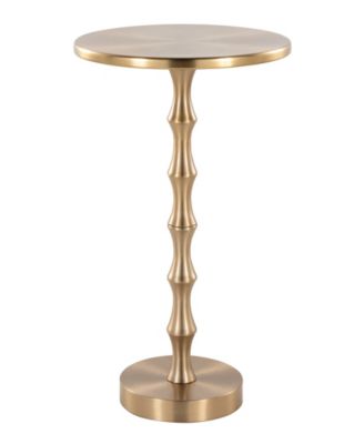 26.75" Metal Bora Contemporary Accent Table