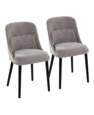 Fabric Rina Mid-Century Modern Dining Chair, Set of 2