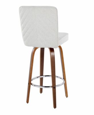 Fabric Henry Contemporary Fixed-Height Counter Stool, Set of 2