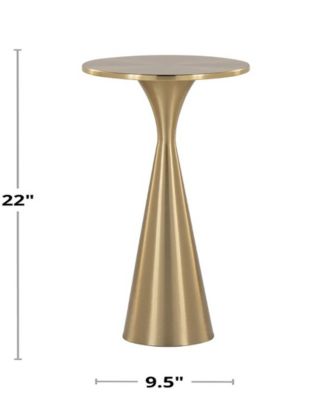 22" Metal Gemma Contemporary Side Table