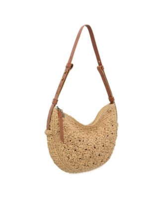 Tess Crochet Medium Shoulder Bag