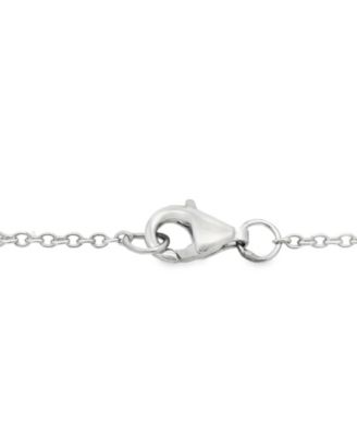 Citrine (1.20 ct. t.w.) and White Topaz (0.08 ct. t.w.) Pendant Necklace in Sterling Silver