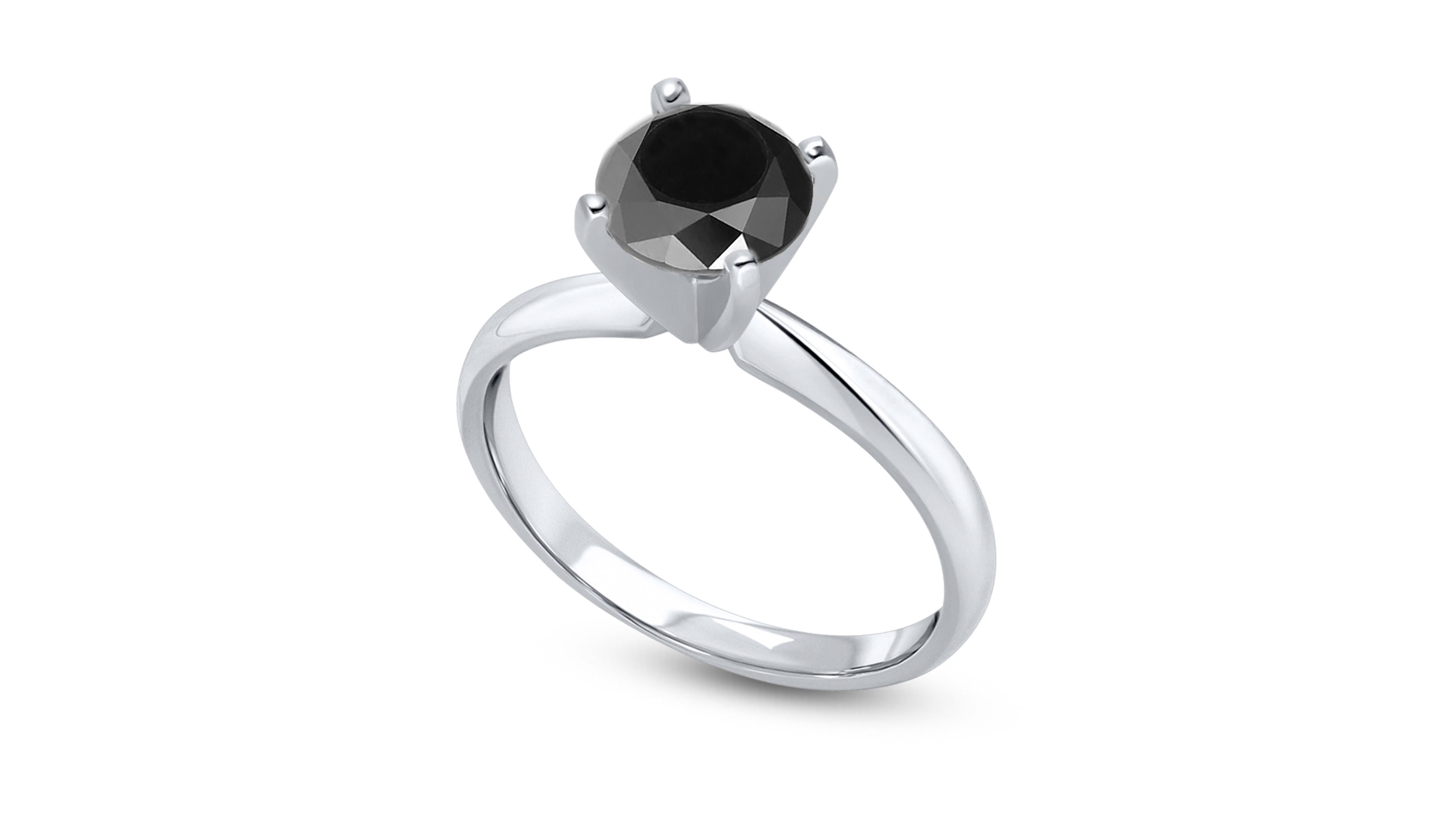 Macy's Round Solitaire Ring (1 ct. t.w.) in 14k White Gold