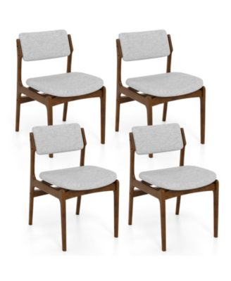 Modern Padded Dining Chairs Set of 4 w/Padded Seat Tilt Backrest for Dining Room