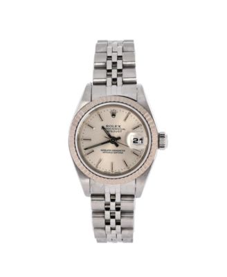 Oyster Perpetual Datejust Automatic Watch in Stainless Steel and White Gold 26mm
