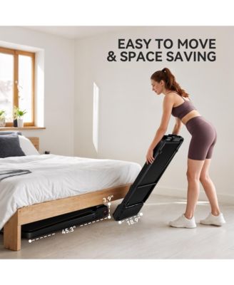 Walking Pad Treadmill, Foldable Under Desk Treadmill with Incline