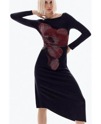 Women's Pixelated midi dress