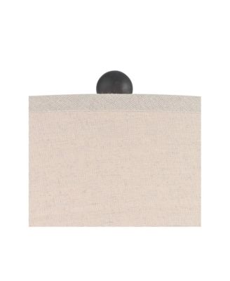 Romeo 23 1/2" High Jar Small Modern Coastal Accent Table Lamps Set of 2 Stone Gray Finish Living Room Bedroom