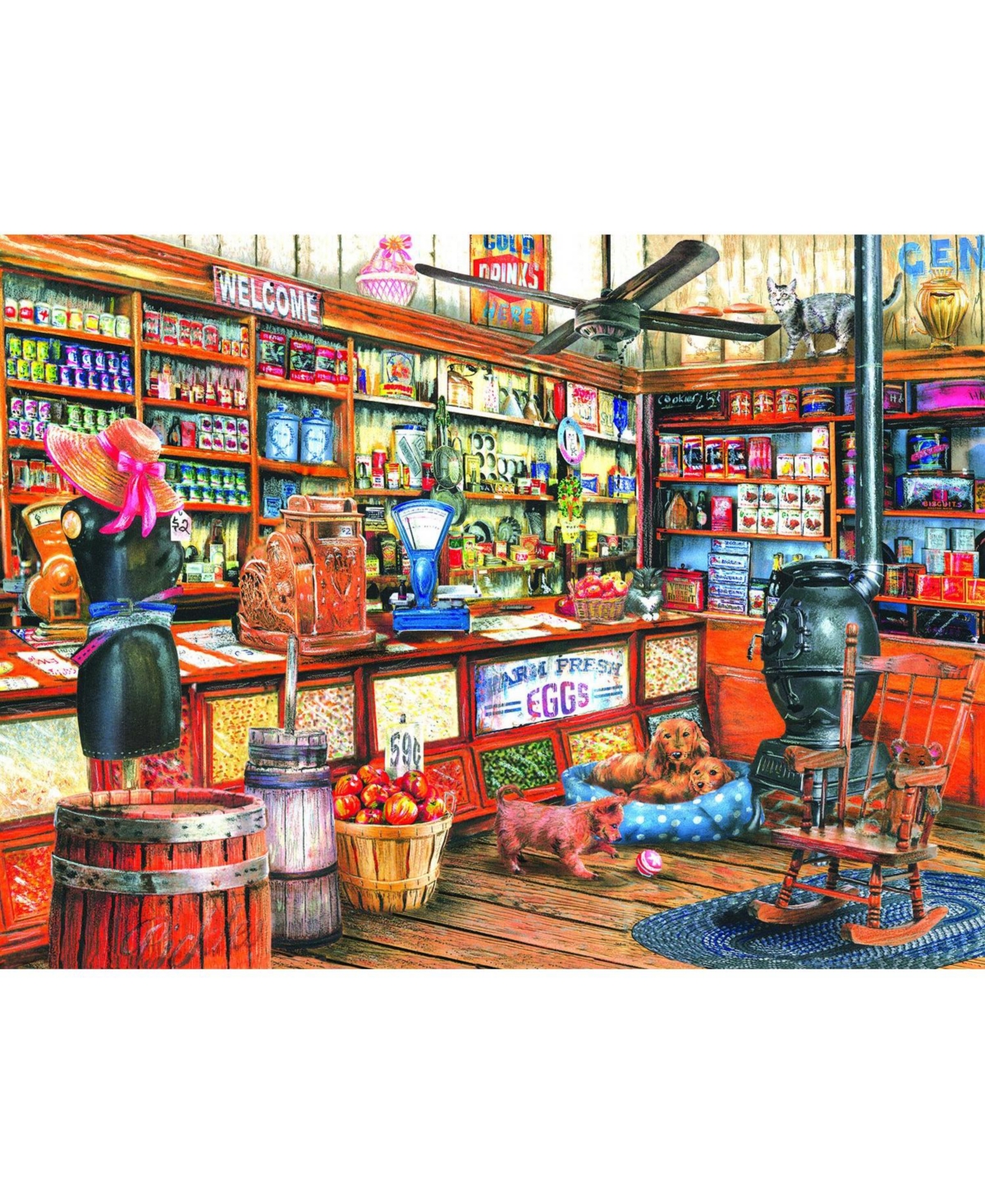 SunsOut Back in the Good Old Days 1000 piece Jigsaw Puzzle for Adults