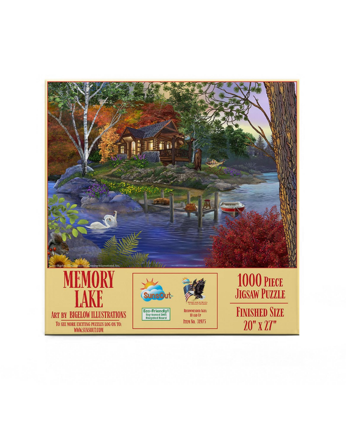 SunsOut Memory Lake 1000 piece Jigsaw Puzzle for Adults