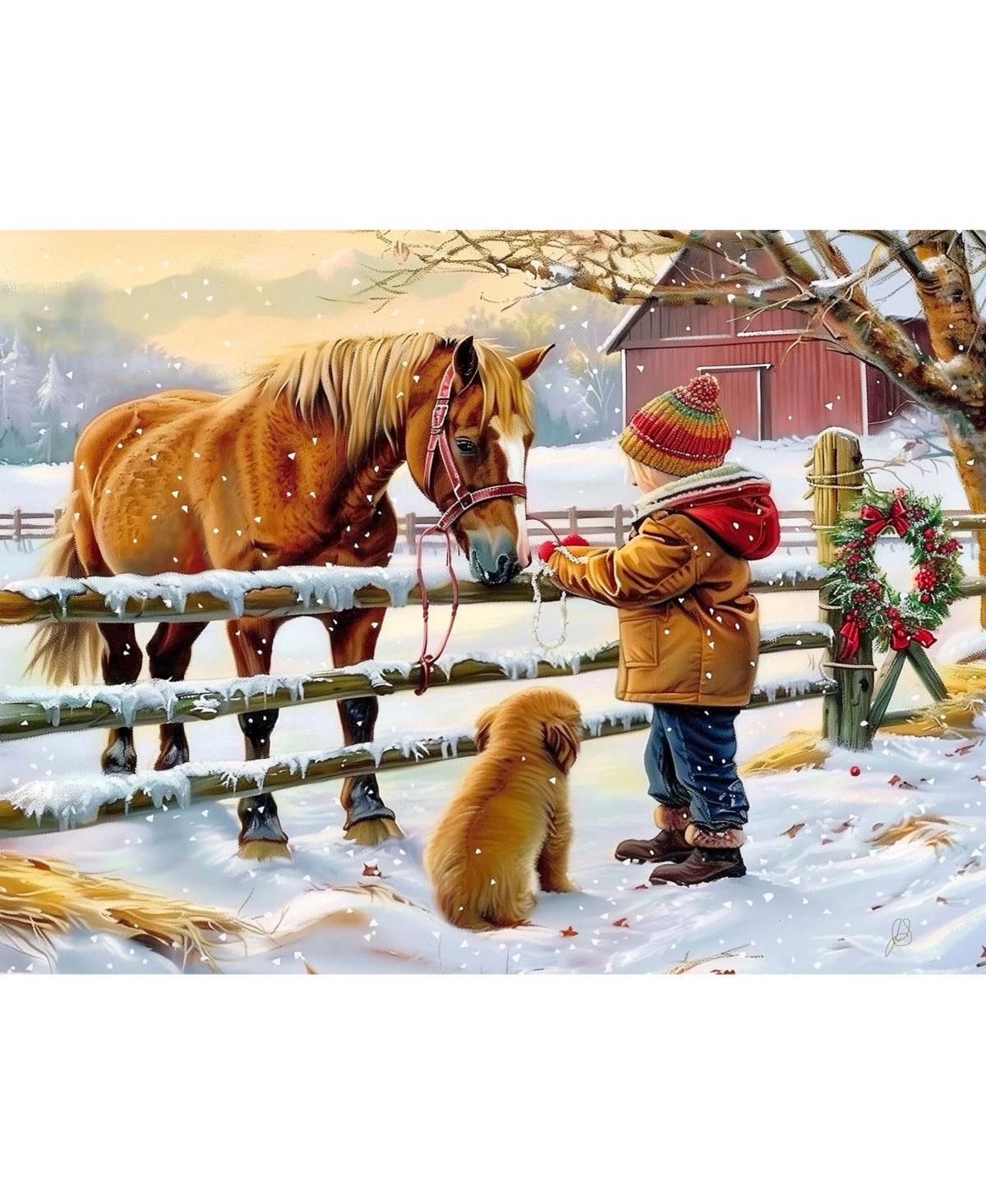 SunsOut Buddies Sharing 500 piece Jigsaw Puzzle for Adults