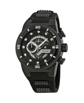 Men's 24228 S1 Rally Quartz Multifunction Black Dial Watch