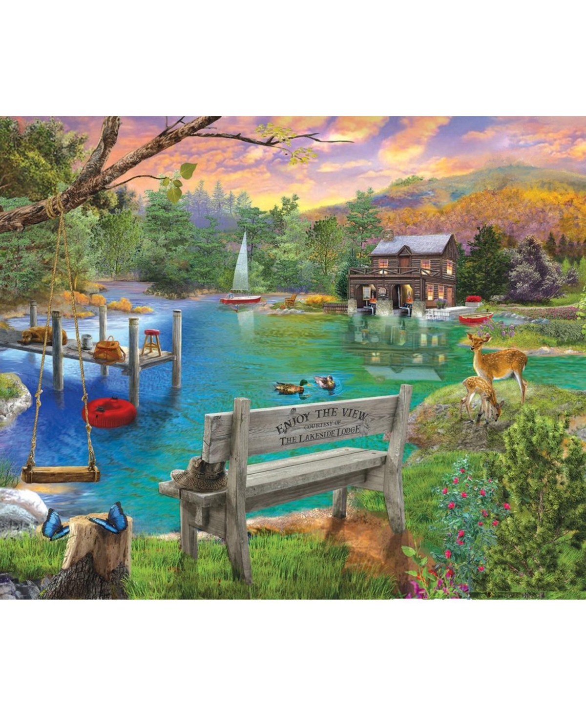 SunsOut Enjoy the View 1000 piece Jigsaw Puzzle for Adults