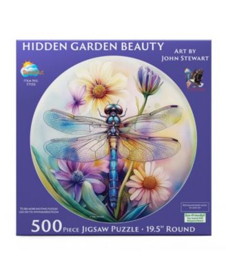 Hidden Garden Beauty 500 piece Jigsaw Puzzle for Adults Round