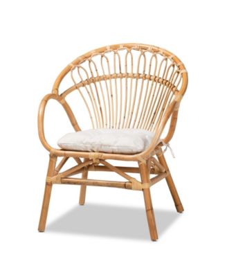 Benicia 23" Rattan Bohemian Dining Chair