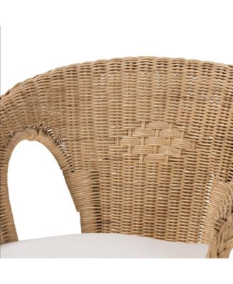 Abbey 22.8" Rattan Bohemian Dining Chair