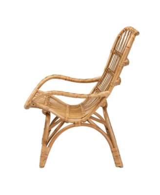 Earvin 31.9" Rattan Bohemian Armchair