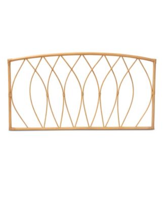 Halia 2" Rattan Bohemian Queen Wall-Mount Headboard
