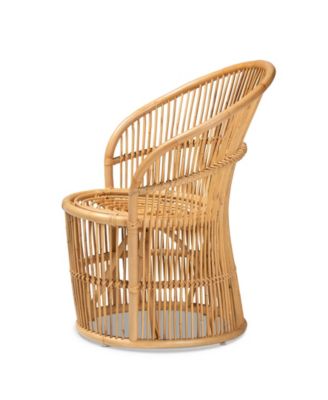 Narva 31.3" Rattan Bohemian Accent Chair